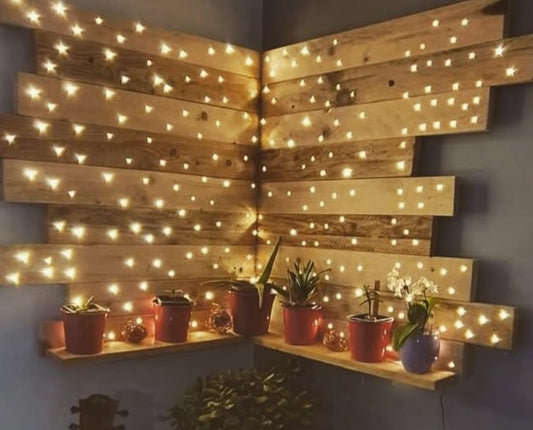 Etagère d'angle lumineuse (RETRAIT ATELIER UNIQUEMENT)